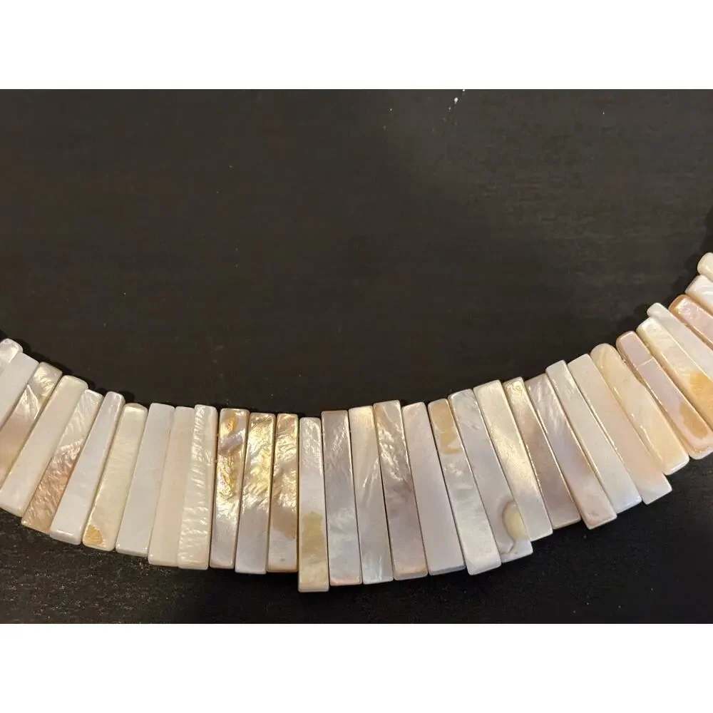 Vintage Mother of Pearl Coral Necklace